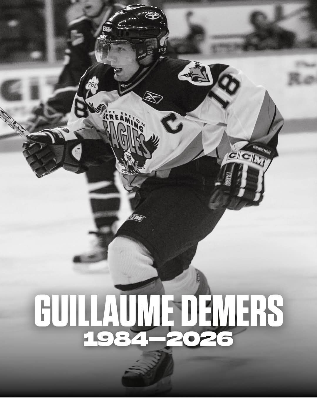 Guillaume Demers Death-Obituary: Cape Breton Eagles Mourn The Loss Of Former Captain Guillaume Demers
